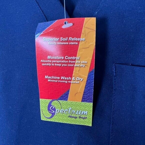 NWT‎ Women's Tampa Bay Rays Medical Hospital Blue Scrub Top, Nurse Small - Picture 7 of 9